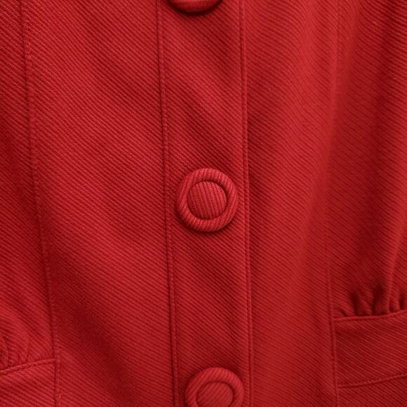 CABI #3906 Paprika Red Spencer Jacket Blazer Structured Fitted Career Jacket - Picture 5 of 13